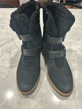 Naturalizer Tristan suede faux fur winter boot